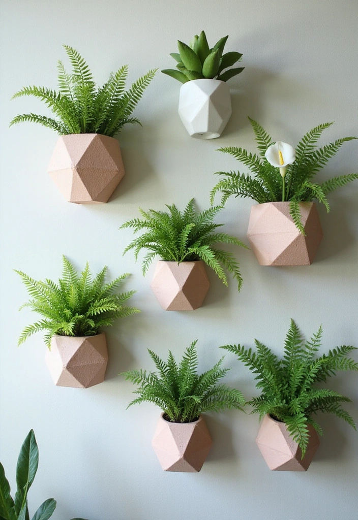 23 Hanging Plants Indoor Ideas for Outdoor Living Spaces - 4. Wall-Mounted Planters