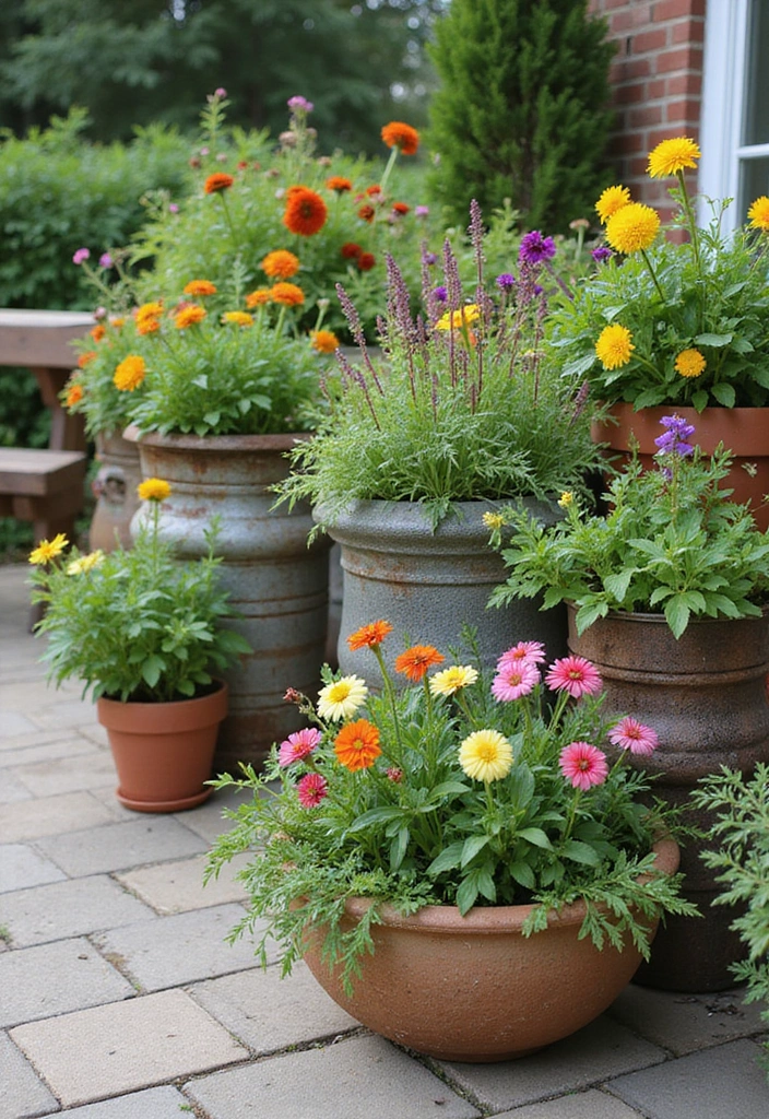 23 Outdoor Patio Ideas: Sustainable Solutions for Your Outdoor Living Space - 10. Eco-Conscious Planters