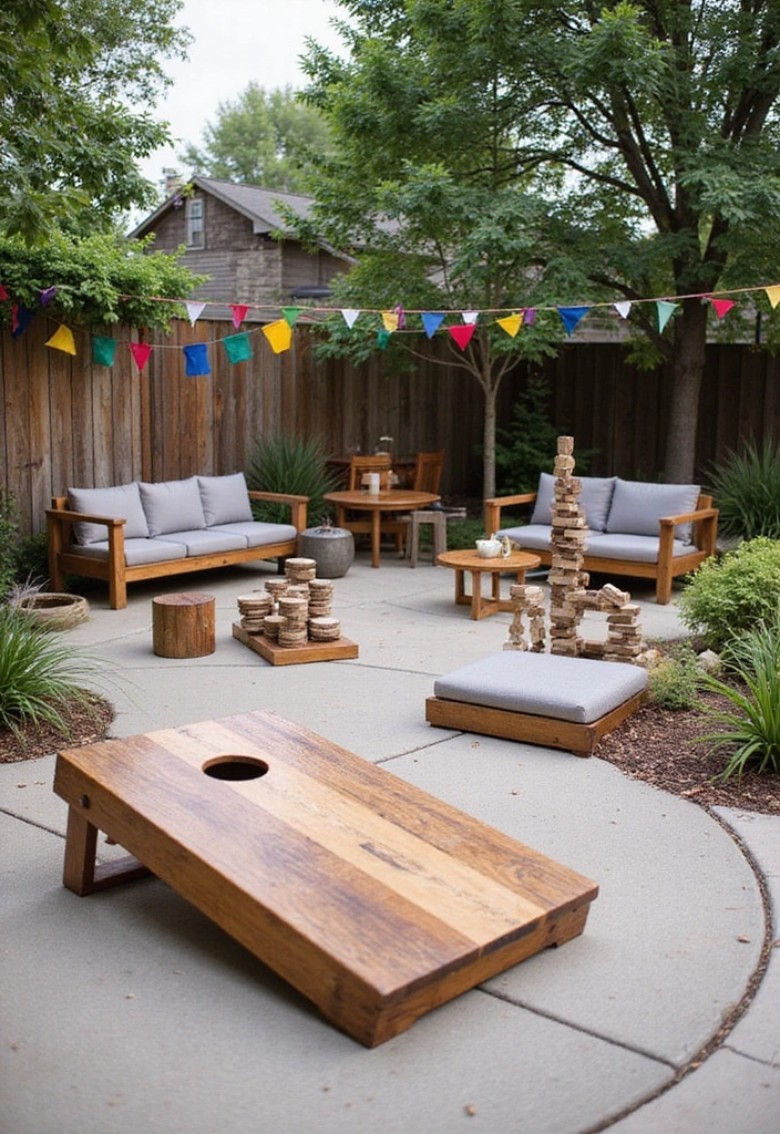 23 Outdoor Patio Ideas: Sustainable Solutions for Your Outdoor Living Space - 15. Outdoor Games and Activities