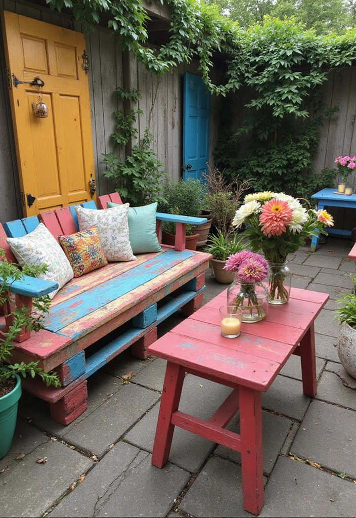 23 Outdoor Patio Ideas: Sustainable Solutions for Your Outdoor Living Space - 4. Upcycled Outdoor Decor