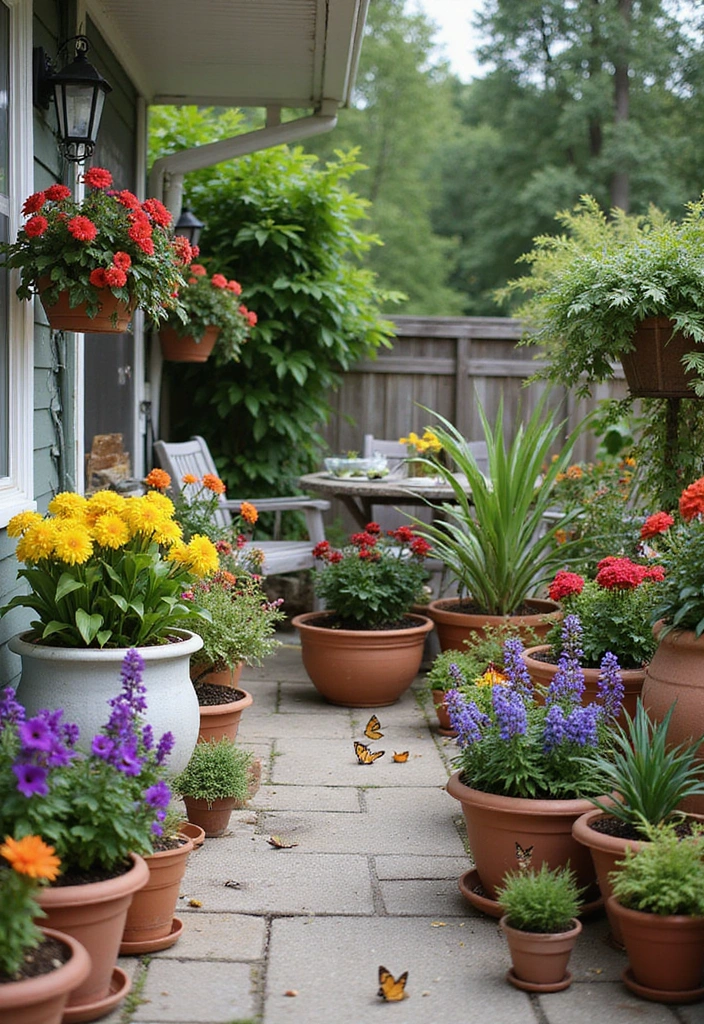 23 RV Yard Ideas for Outdoor Living - 11. Potted Plants and Flowers