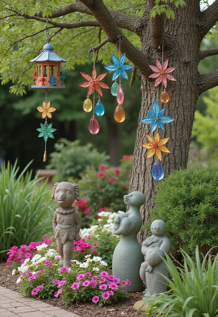 23 RV Yard Ideas for Outdoor Living - 8. Garden Decor Accents