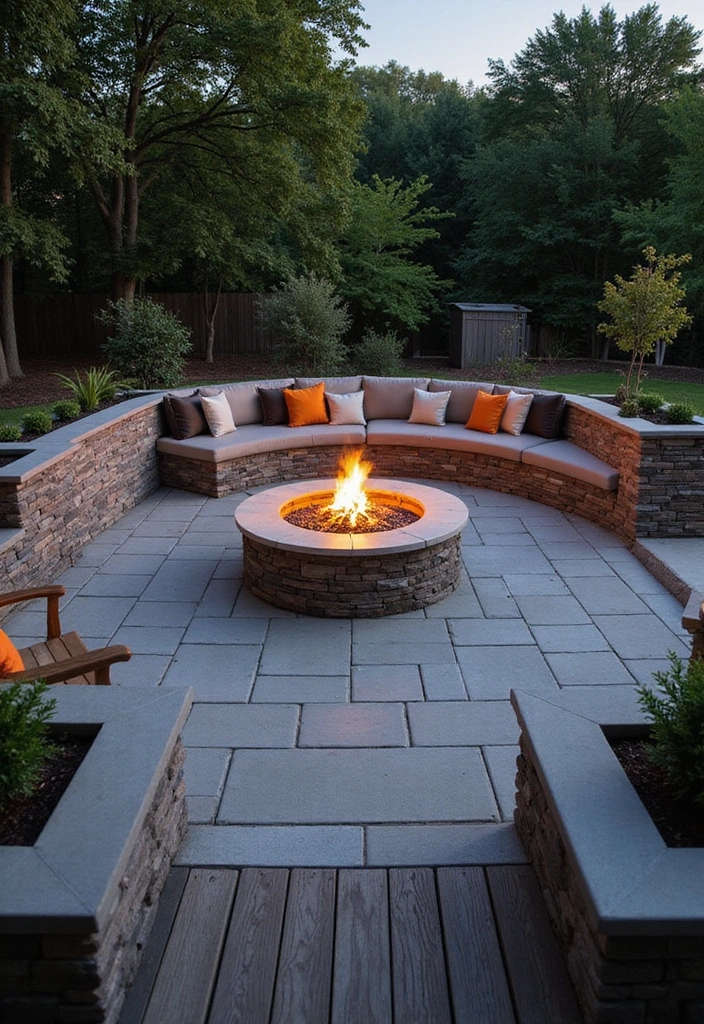 24 Backyard Fire Pit Ideas Lounge Areas Outdoor Living - 12. Fire Pit with Surrounding Decking