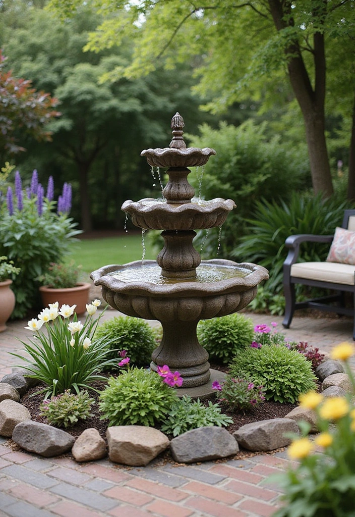 24 Eco-Friendly Backyard Patio Ideas for Outdoor Living - 11. Water Features for Serenity