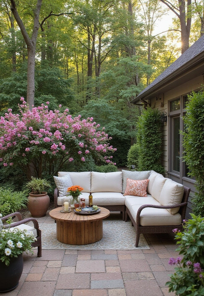 24 Eco-Friendly Backyard Patio Ideas for Outdoor Living - 15. Seasonal Decor Themes