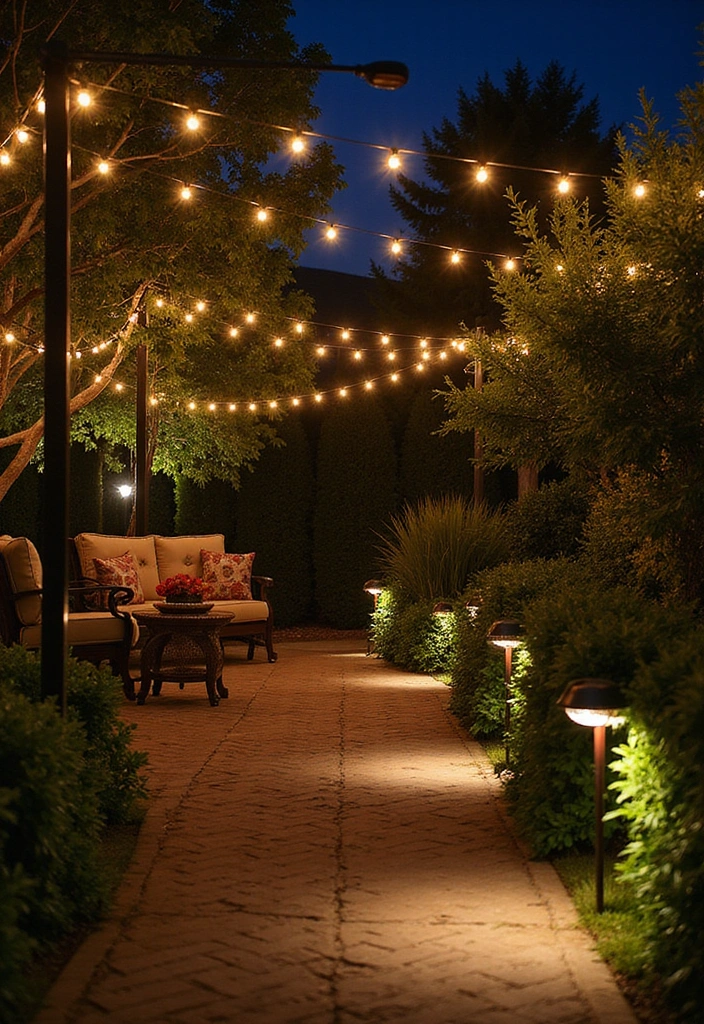 24 Eco-Friendly Backyard Patio Ideas for Outdoor Living - 3. Sustainable Lighting Solutions