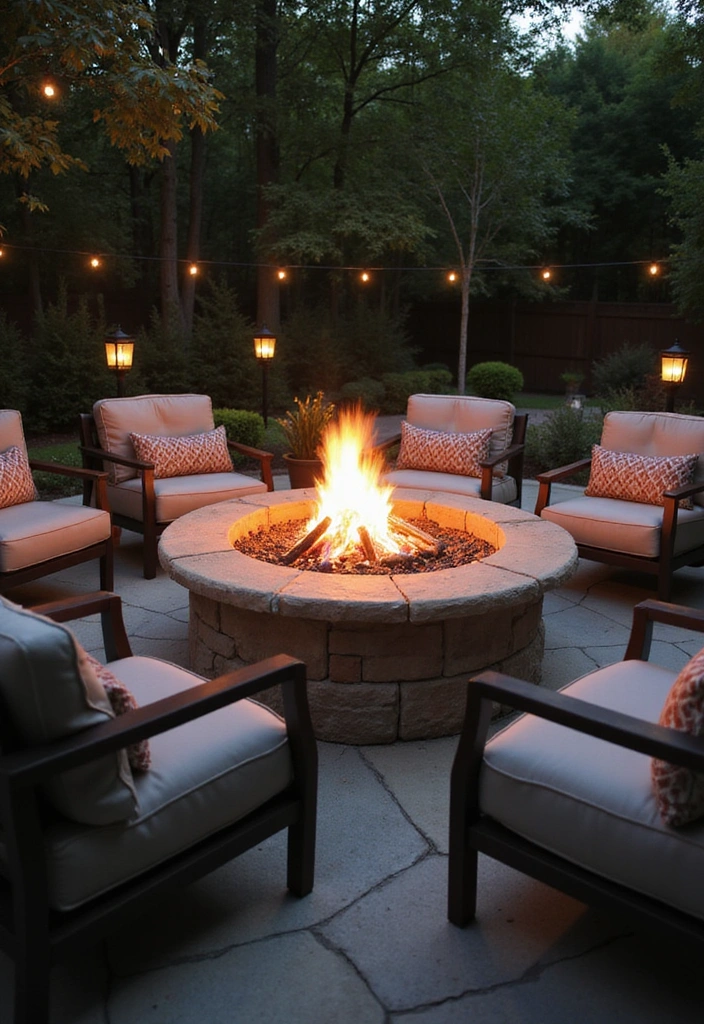 24 Eco-Friendly Backyard Patio Ideas for Outdoor Living - 4. Cozy Fire Pits for Gatherings