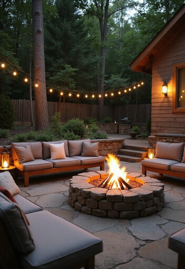 24 Eco-Friendly Firepits for Stylish Outdoor Living - 11. Natural Stone Fire Ring