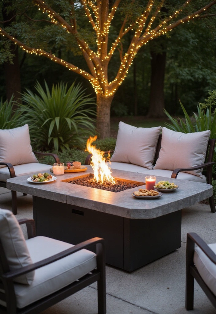 24 Eco-Friendly Firepits for Stylish Outdoor Living - 6. Firepit Table