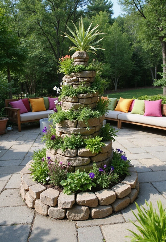 24 Outdoor Living Space Ideas for Your Eco-Friendly Patio - 11. Herb Spiral Gardens