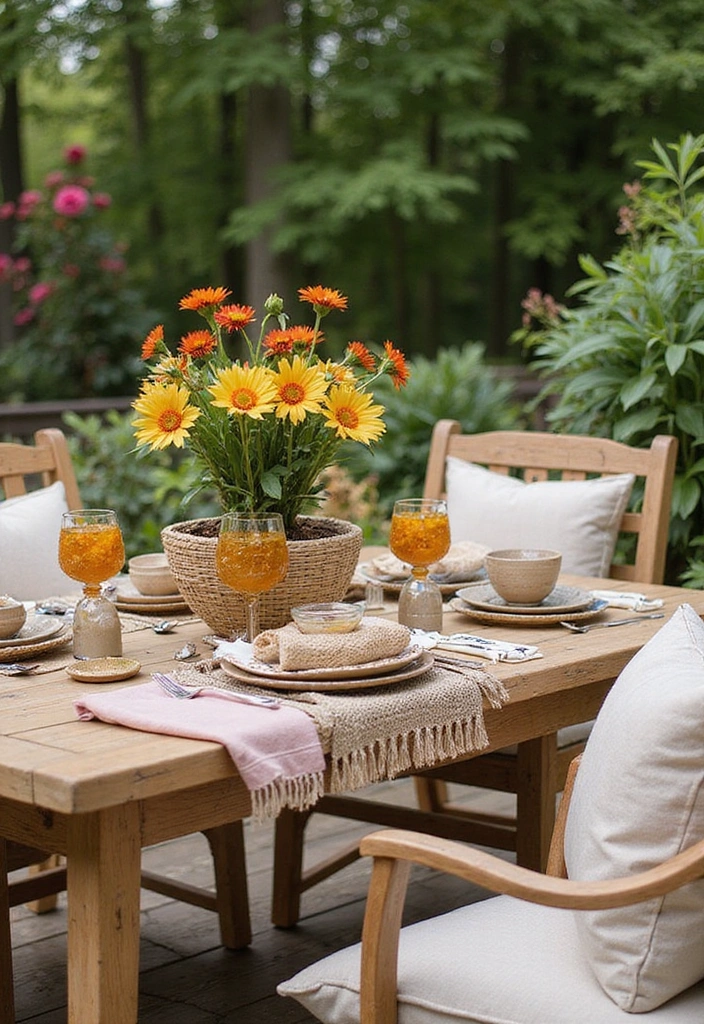 24 Outdoor Living Space Ideas for Your Eco-Friendly Patio - 4. Biodegradable Decor