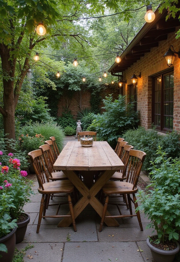 24 Outdoor Living Space Ideas for Your Eco-Friendly Patio - 9. Outdoor Dining Gardens