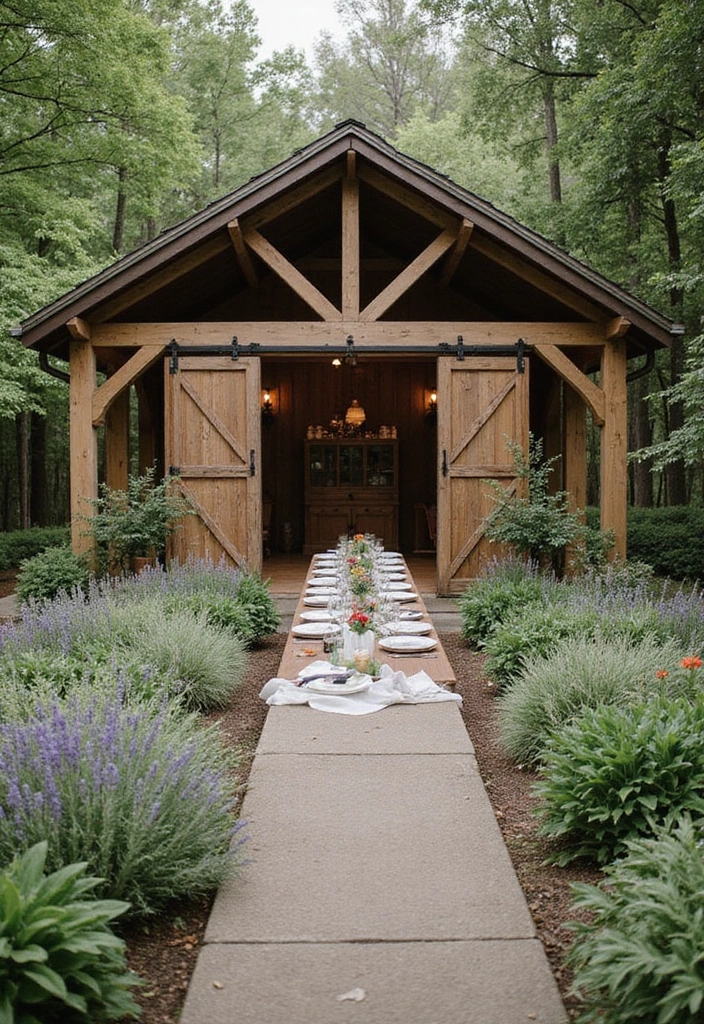 24 Pool Pavilion Ideas for Luxury Outdoor Living - 11. Farmhouse Style Pavilion