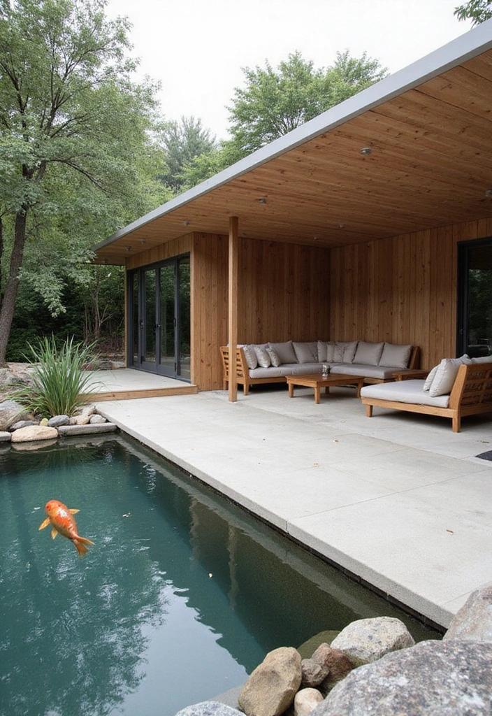 24 Pool Pavilion Ideas for Luxury Outdoor Living - 5. Minimalist Zen Pavilion