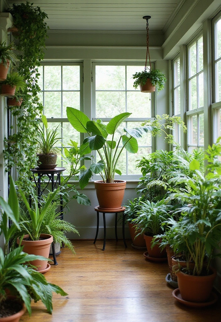 24 Screened In Porch Decorating Ideas - 13. Indoor Plants Galore