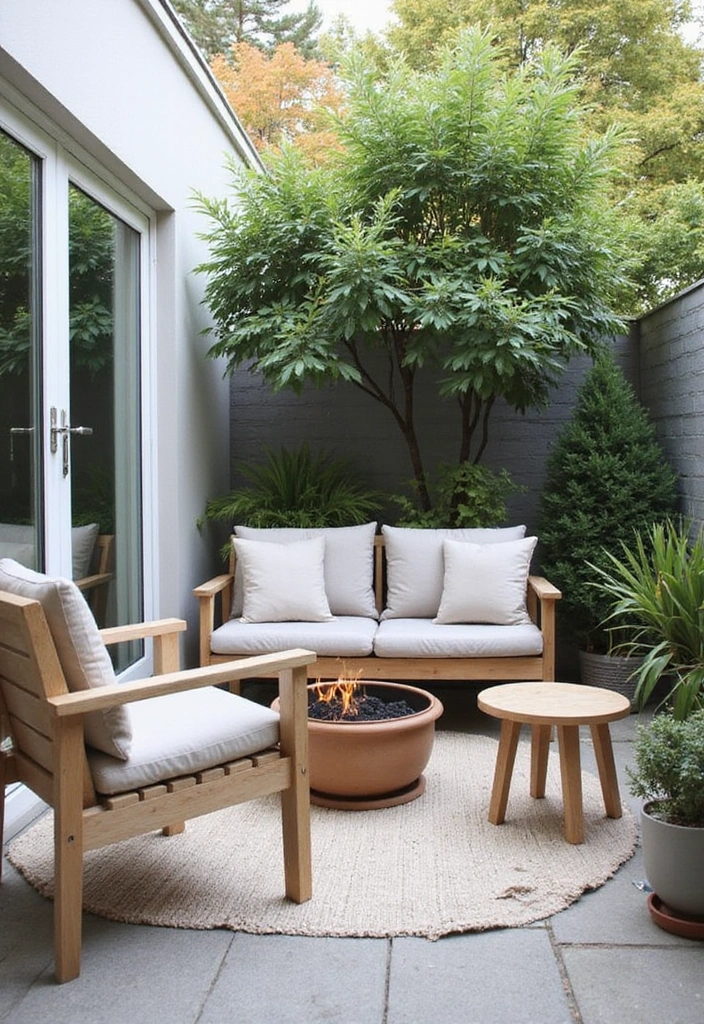 24 Small Patio Ideas for Cozy Outdoor Living - 8. Minimalist Scandinavian Style