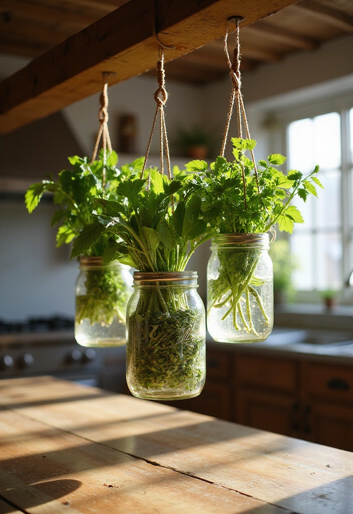 25 DIY Garden Ideas to Elevate Your Outdoor Decor - 11. Hanging Herb Garden