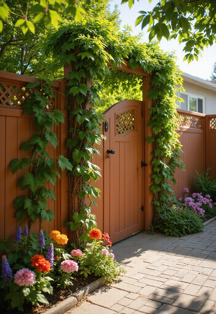 25 Front Garden Ideas for a Sustainable Touch - 10. Decorative Fencing
