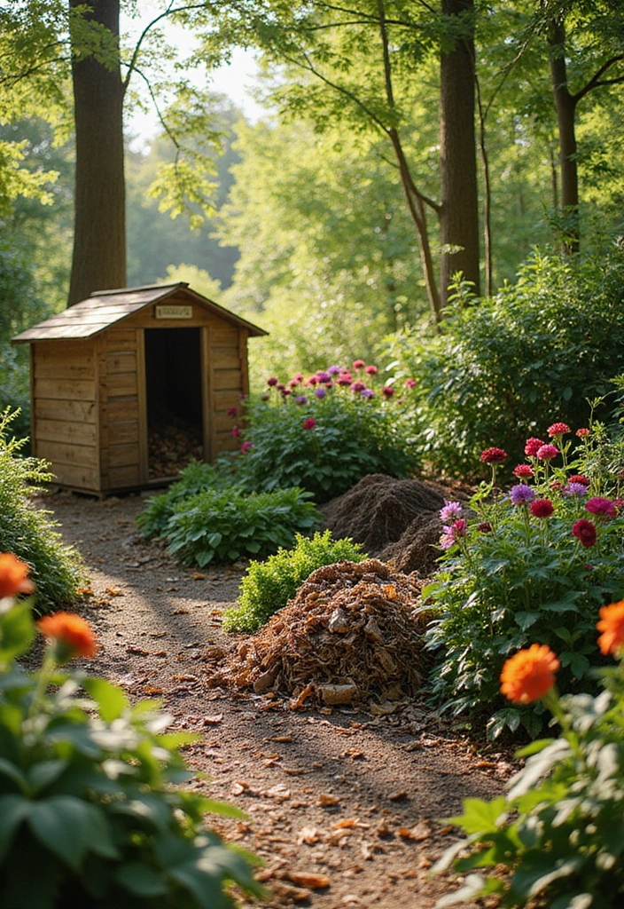 25 Front Garden Ideas for a Sustainable Touch - 14. Backyard Composting