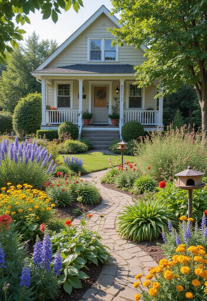 25 Front Garden Ideas for a Sustainable Touch - 21. Wildlife Habitats