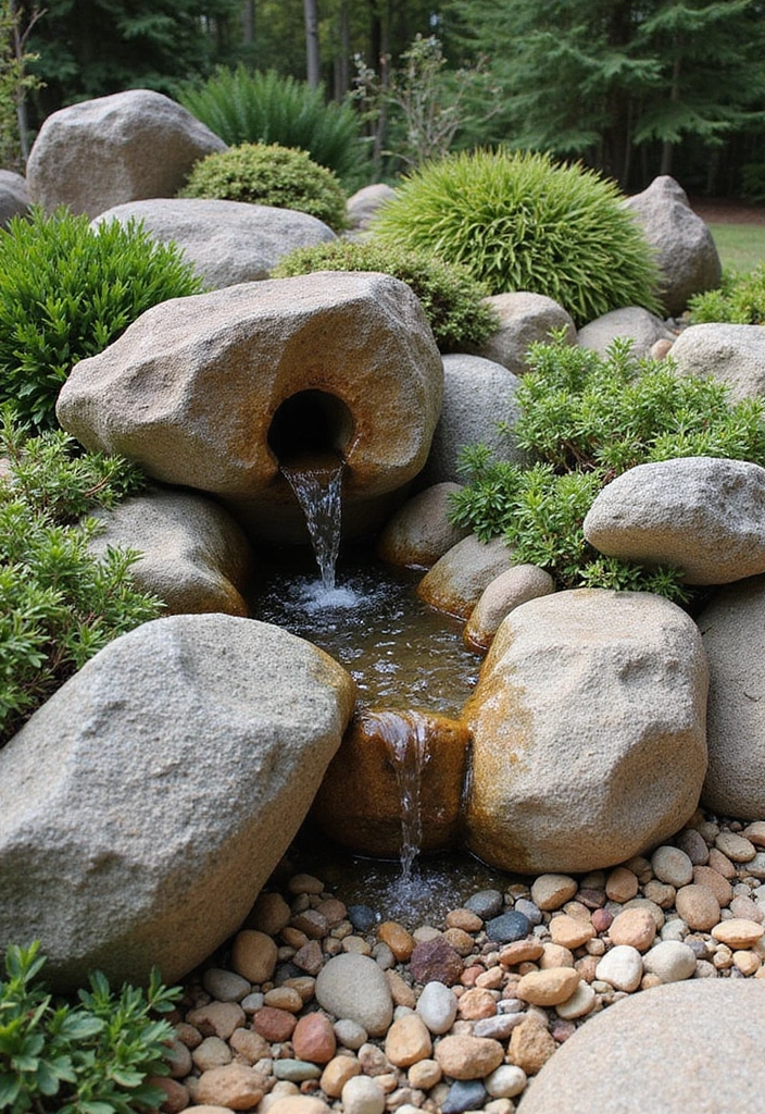 25 Front Garden Ideas for a Sustainable Touch - 3. Rock Gardens with a Twist