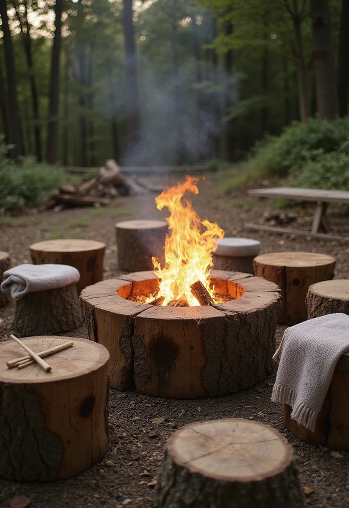 25 Outdoor Living Design Backyard Ideas - 5. Eco-Friendly Fire Pit