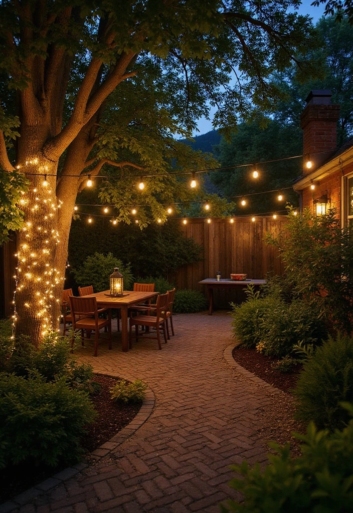 25 Outdoor Living Design Backyard Ideas - 9. Sustainable Garden Lighting