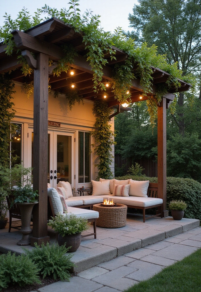 25 Porch Decorating Ideas to Enhance Your Outdoor Living - 10. Chic Pergola Retreat