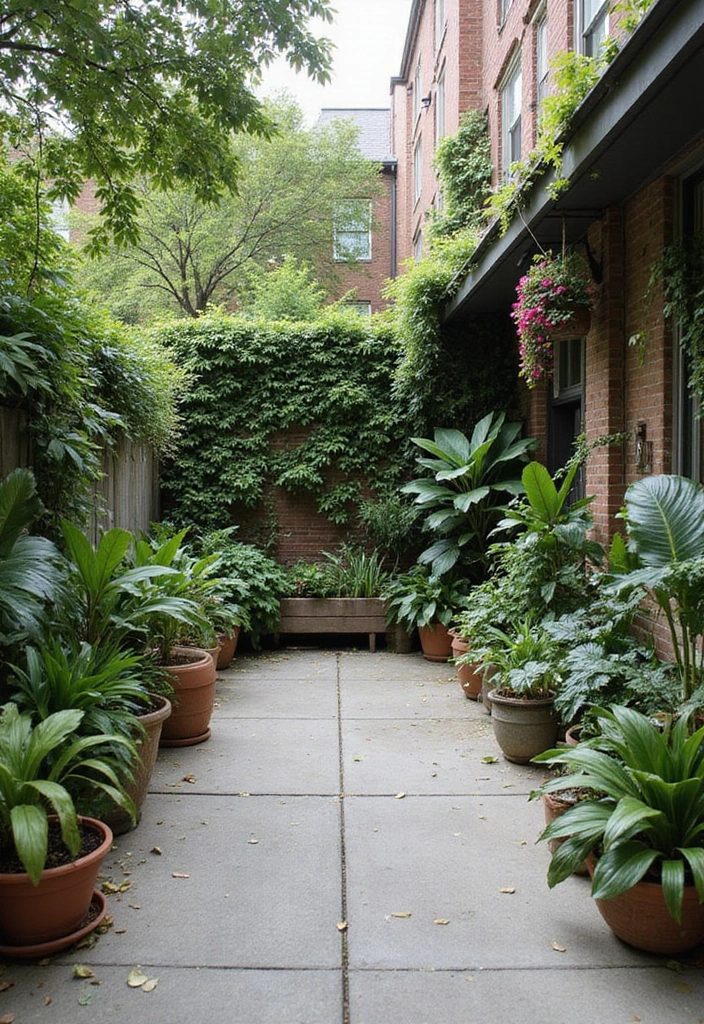 25 Stylish Concrete Patio Ideas for Small Outdoor Spaces - 20. Urban Jungle Vibes