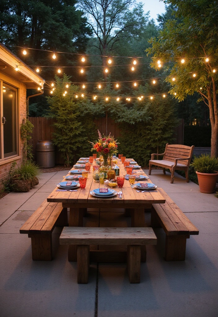 25 Stylish Concrete Patio Ideas for Small Outdoor Spaces - 3. Outdoor Dining Oasis