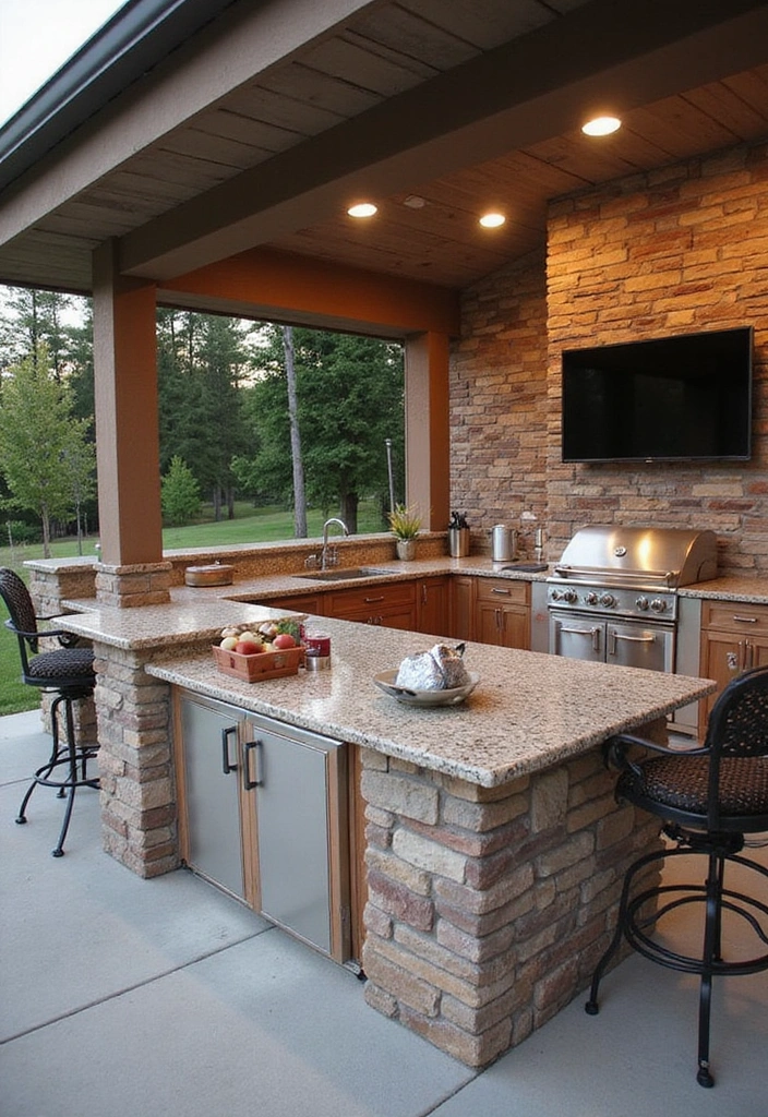 26 Arizona Room Ideas for Outdoor Living - 13. Outdoor Kitchen Oasis