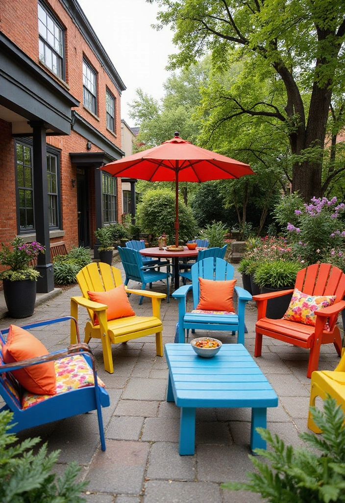 26 Arizona Room Ideas for Outdoor Living - 24. Colorful Patio Furniture
