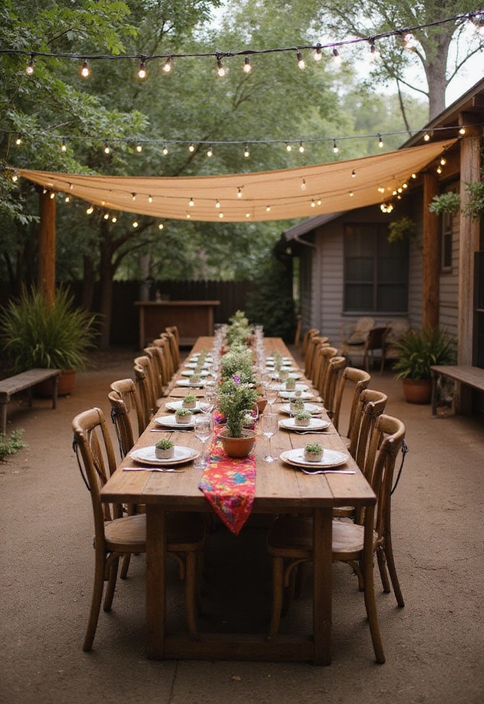 26 Arizona Room Ideas for Outdoor Living - 3. Rustic Outdoor Dining Area