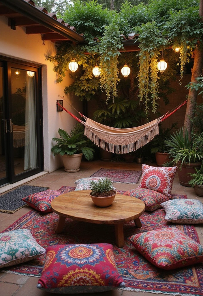 26 Arizona Room Ideas for Outdoor Living - 4. Boho-Chic Patio Retreat