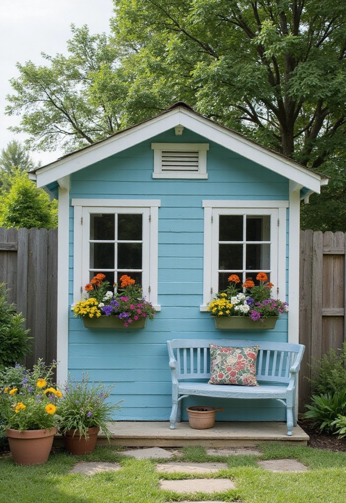 26 Backyard Ideas On A Budget - 10. Garden Shed Makeover