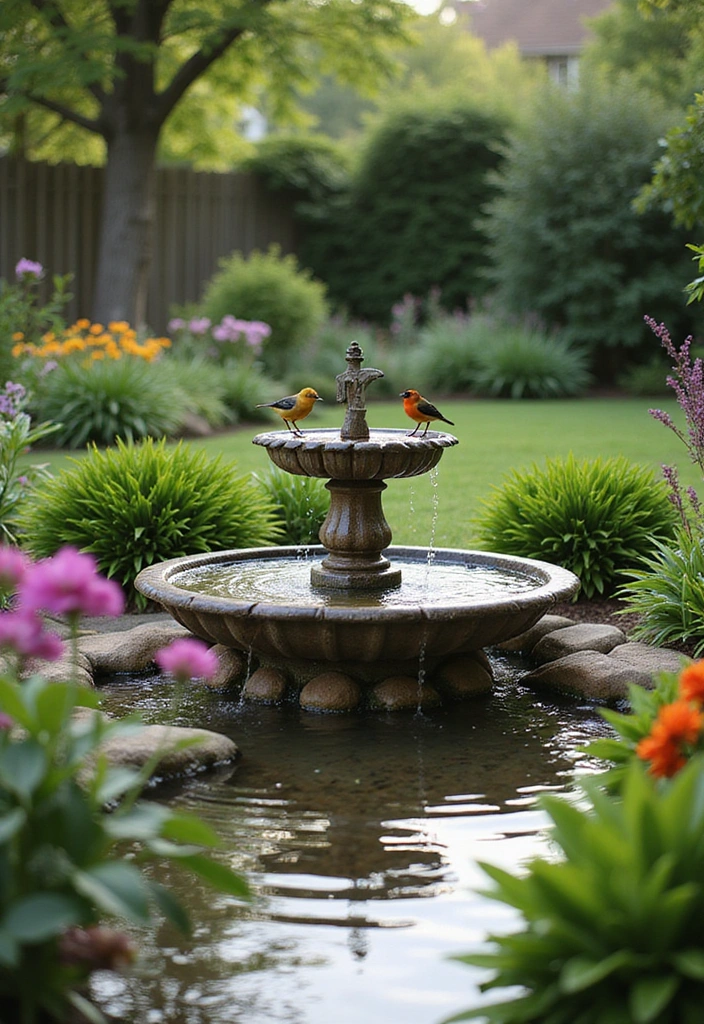 26 Backyard Ideas On A Budget - 9. Small Water Feature