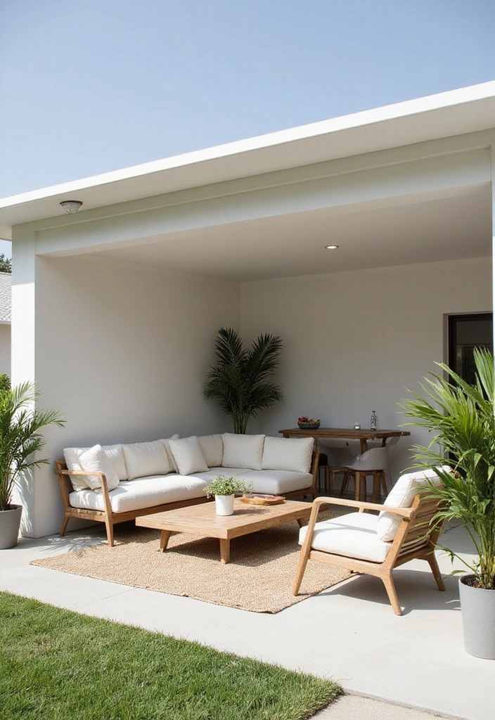 26 Carport Decorating Ideas for Your Outdoor Living Space - 21. Minimalist Design
