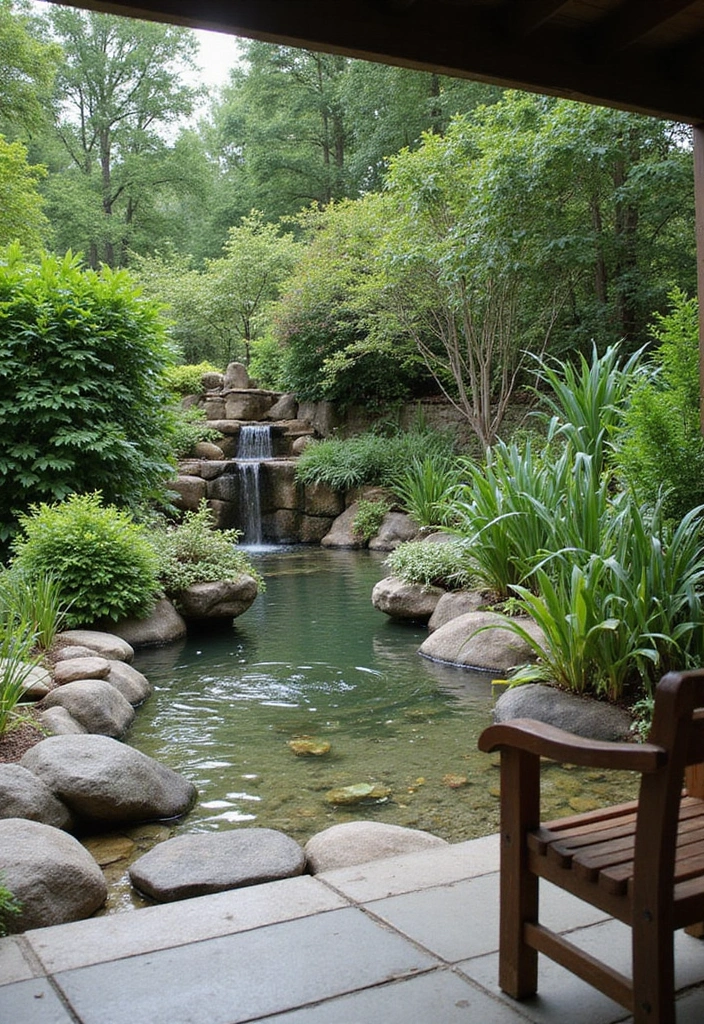 26 Eco-Friendly Patio Ideas for Inspiring Outdoor Living - 11. Natural Water Features