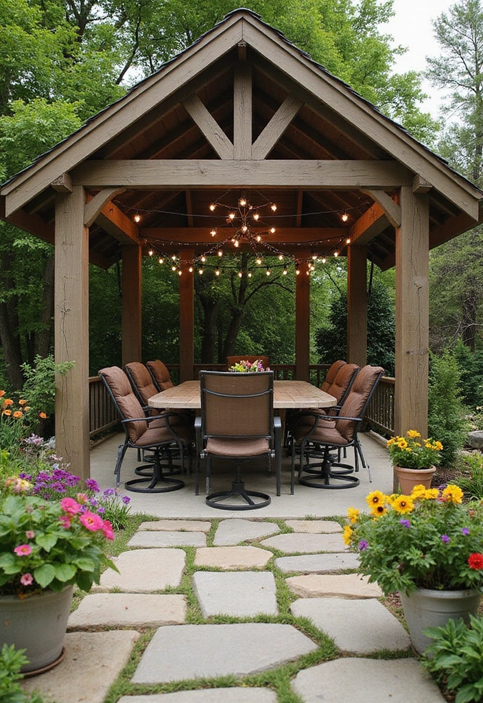 26 Gazebo Ideas for Your Backyard - 10. Garden Pavilion Gazebo