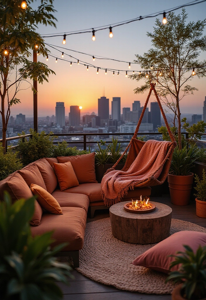 26 Roof Top Design Ideas for Outdoor Living - 1. Cozy Lounge Nook