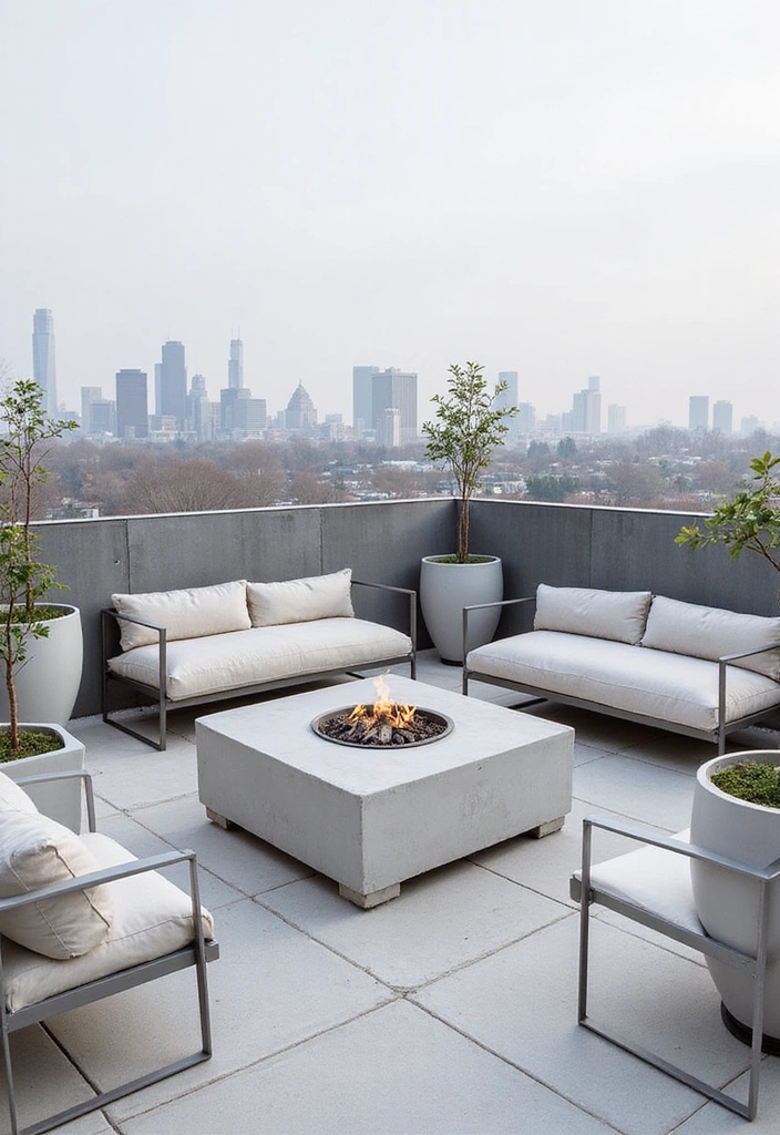 26 Roof Top Design Ideas for Outdoor Living - 6. Modern Minimalist Space