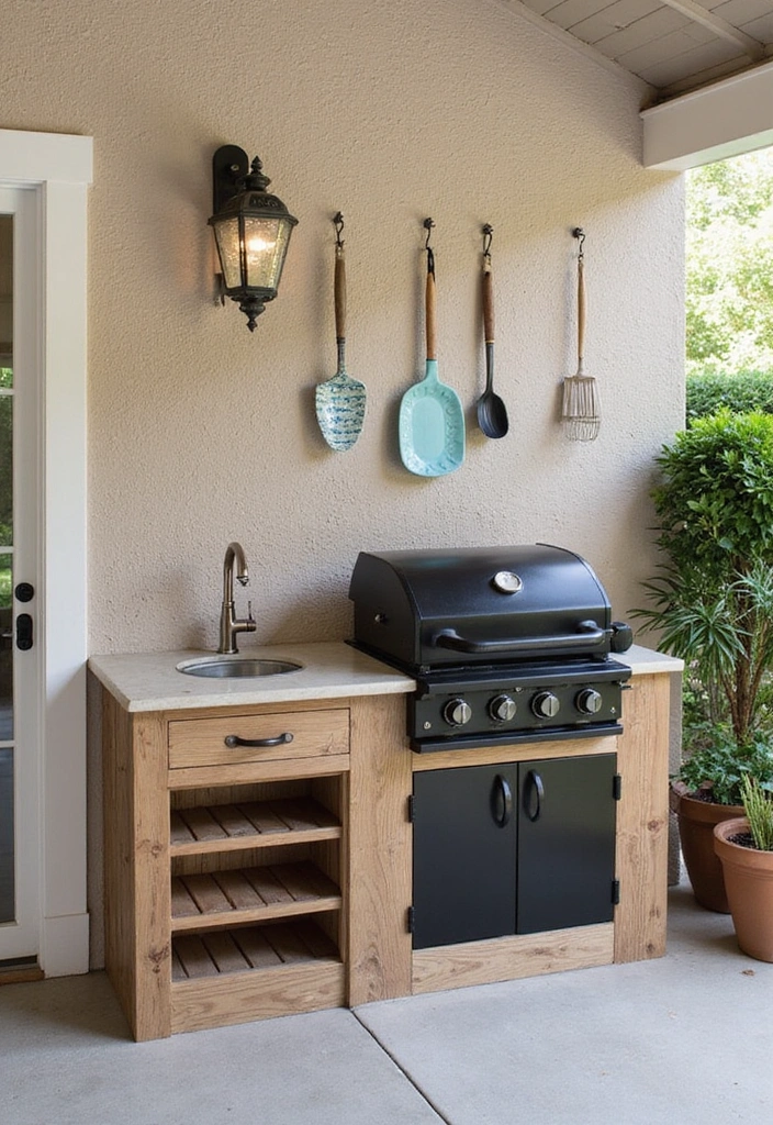 27 Backyard Ideas for Small Yard Outdoor Living - 12. Create an Outdoor Kitchen