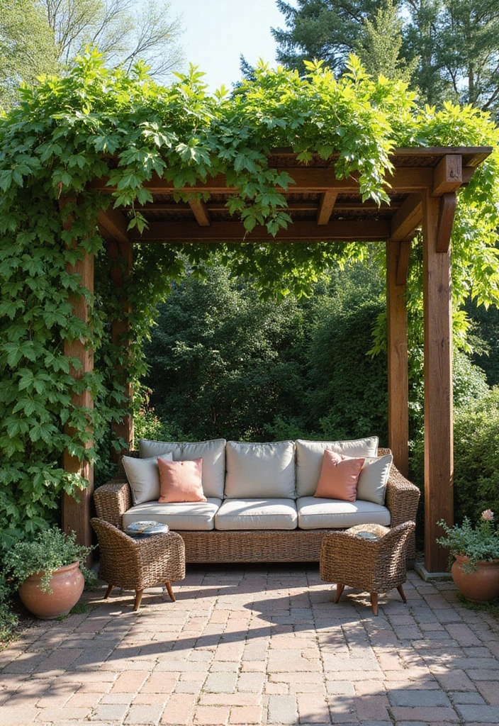 27 Backyard Ideas for Small Yard Outdoor Living - 13. Add a Pergola for Shade