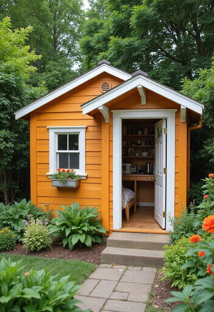 27 Backyard Ideas for Small Yard Outdoor Living - 15. Create a Chic Garden Shed