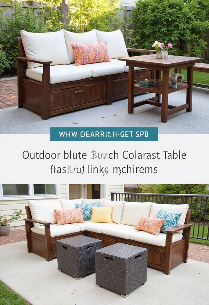27 Backyard Ideas for Small Yard Outdoor Living - 4. Incorporate Multi-Functional Furniture