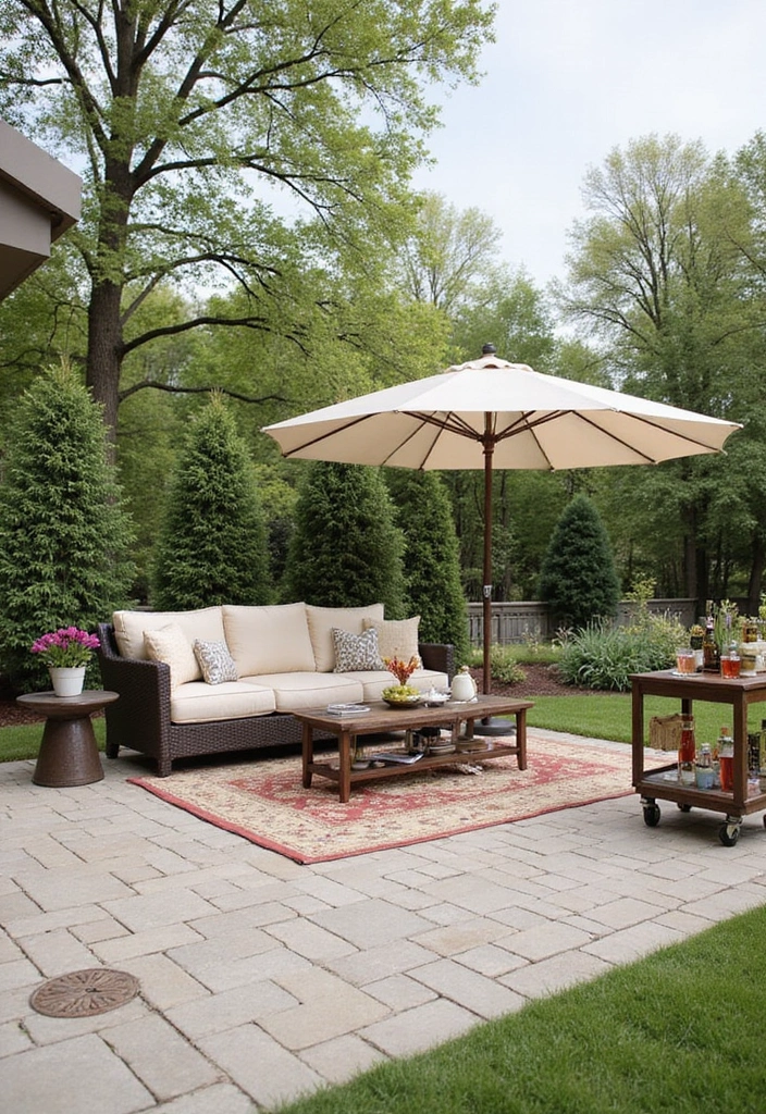 27 Backyard Ideas for Small Yard Outdoor Living - 6. Design a Stylish Patio