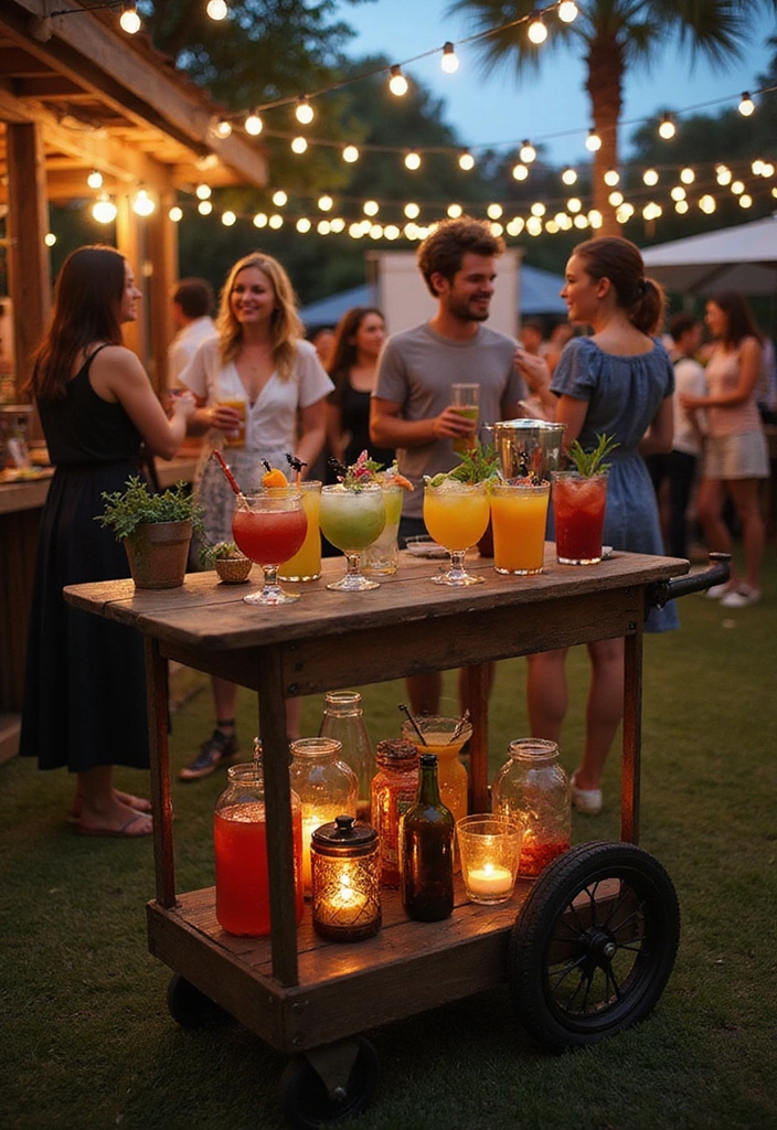 27 Backyard Party Ideas for Unforgettable Outdoor Living - 10. Stylish Outdoor Bar