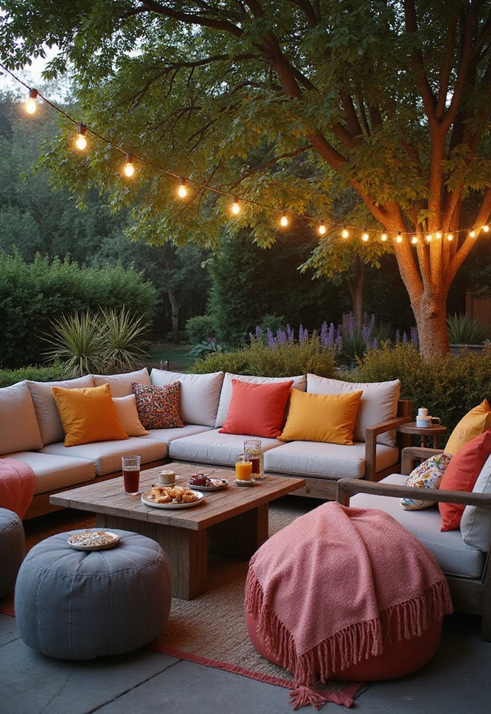 27 Backyard Party Ideas for Unforgettable Outdoor Living - 16. Cozy Outdoor Lounge