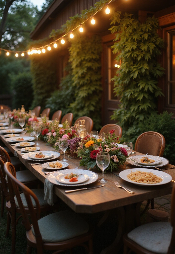 27 Backyard Party Ideas for Unforgettable Outdoor Living - 2. Alfresco Dining Experience