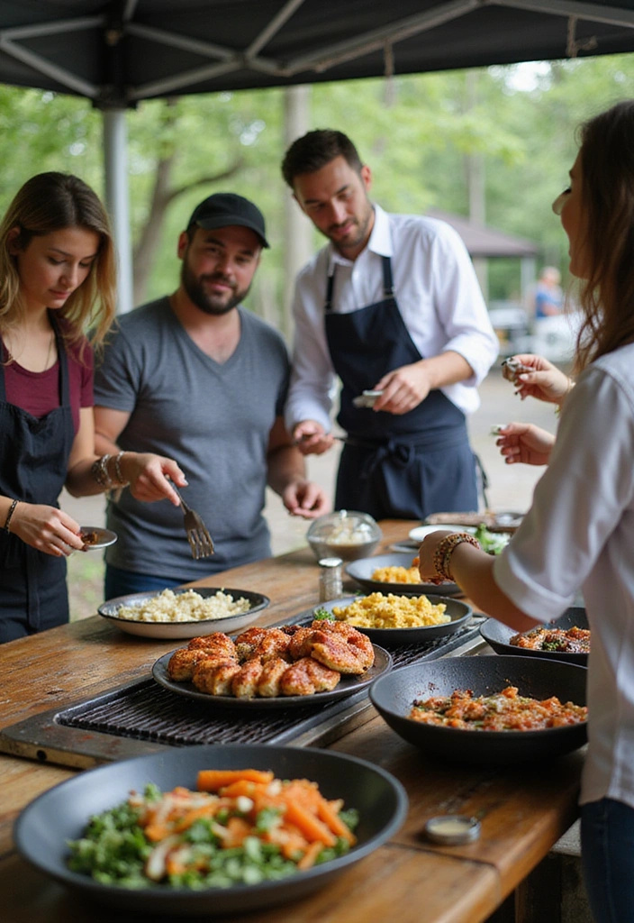 27 Backyard Party Ideas for Unforgettable Outdoor Living - 20. Outdoor Cooking Demonstration